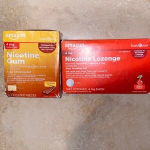 1 Nicotine 4mg 130 Gum Exp 05/26 Cinnamon +FREE 4mg Lozenges of 168pcs Am@zon